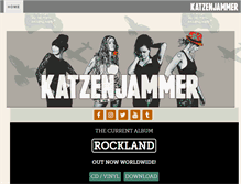 Tablet Screenshot of katzenjammer.com